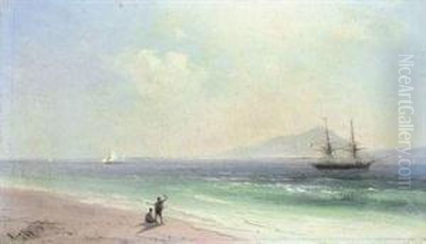 Departing For Foreign Shores Oil Painting by Ivan Konstantinovich Aivazovsky