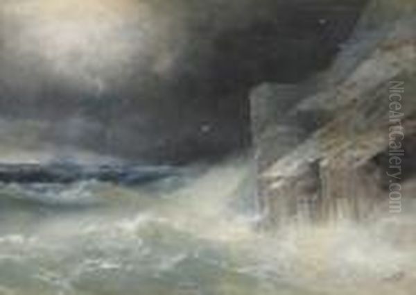 Unwetter Am Schwarzen Meer Oil Painting by Ivan Konstantinovich Aivazovsky