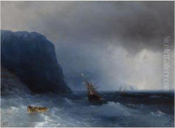 The Survivors Oil Painting by Ivan Konstantinovich Aivazovsky