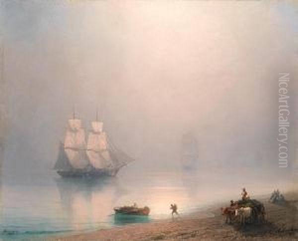 The Morning Catch Oil Painting by Ivan Konstantinovich Aivazovsky