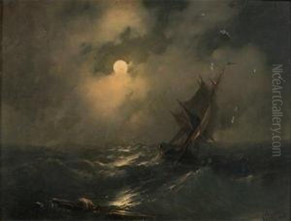 Untitled Oil Painting by Ivan Konstantinovich Aivazovsky