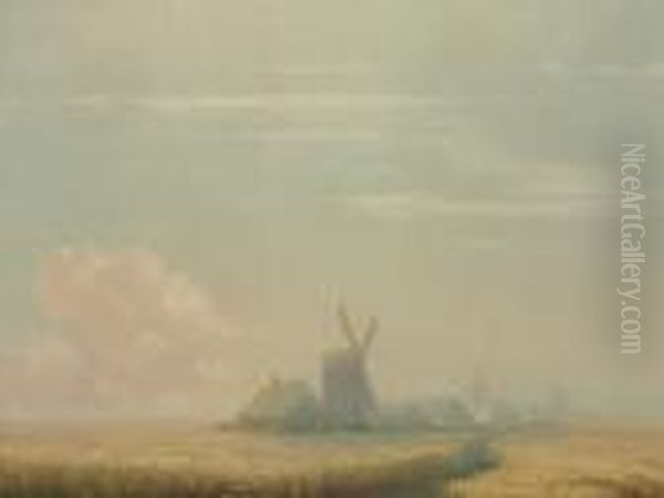 Ukrainian Harvest Oil Painting by Ivan Konstantinovich Aivazovsky