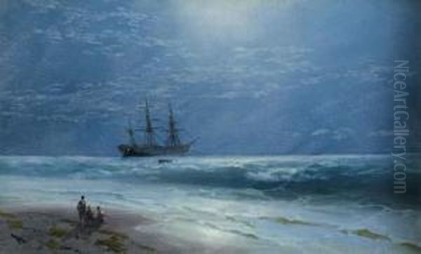 Le Crepuscule Oil Painting by Ivan Konstantinovich Aivazovsky