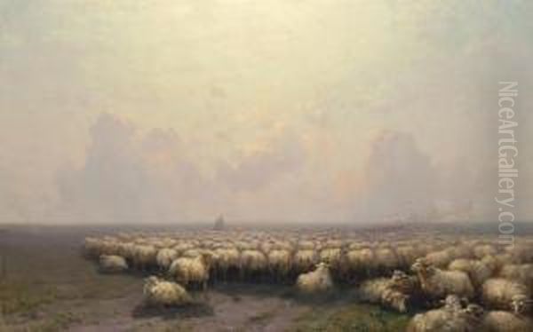 Tending The Flock Oil Painting by Ivan Konstantinovich Aivazovsky