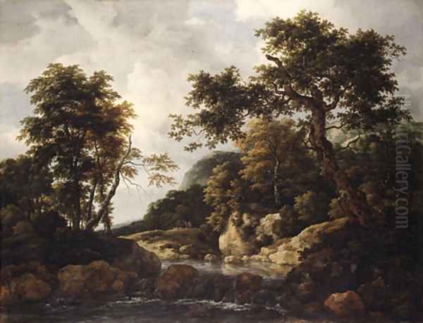 The Forest Stream ca 1660 Oil Painting by Jan van Goyen