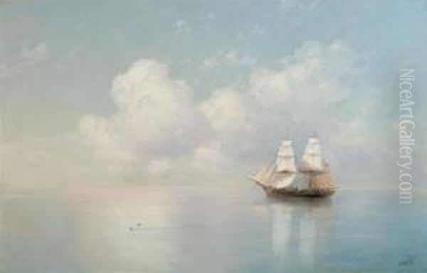 Marine. 1887 Oil Painting by Ivan Konstantinovich Aivazovsky