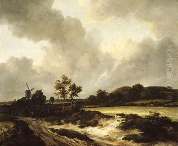 Grainfields ca 1665 Oil Painting by Jan van Goyen