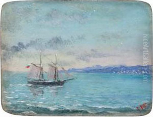 Signed Oil Painting by Ivan Konstantinovich Aivazovsky