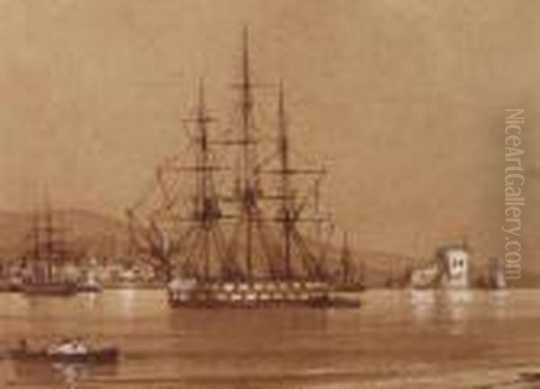 Kustenansicht Oil Painting by Ivan Konstantinovich Aivazovsky