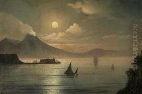 Neapal. 1843. Oil Painting by Ivan Konstantinovich Aivazovsky