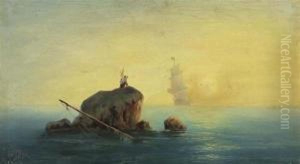 Schiffbruchige. Oil Painting by Ivan Konstantinovich Aivazovsky