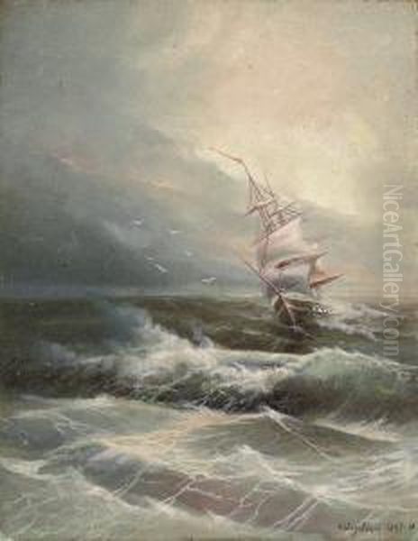 Before The Storm Oil Painting by Ivan Konstantinovich Aivazovsky