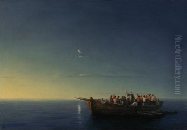 The Blessing Oil Painting by Ivan Konstantinovich Aivazovsky