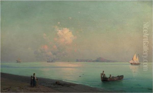 Along The Coast Oil Painting by Ivan Konstantinovich Aivazovsky