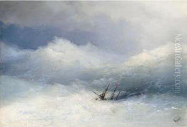 The Shipwreck Oil Painting by Ivan Konstantinovich Aivazovsky