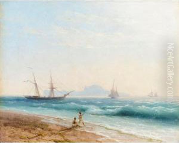 View Of Ischia Oil Painting by Ivan Konstantinovich Aivazovsky