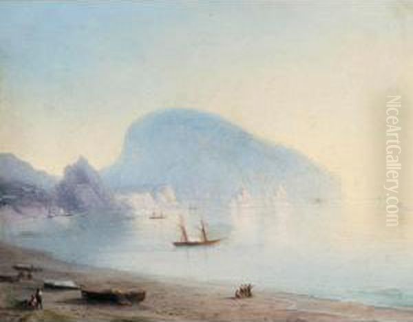 The Ayu-dag Oil Painting by Ivan Konstantinovich Aivazovsky