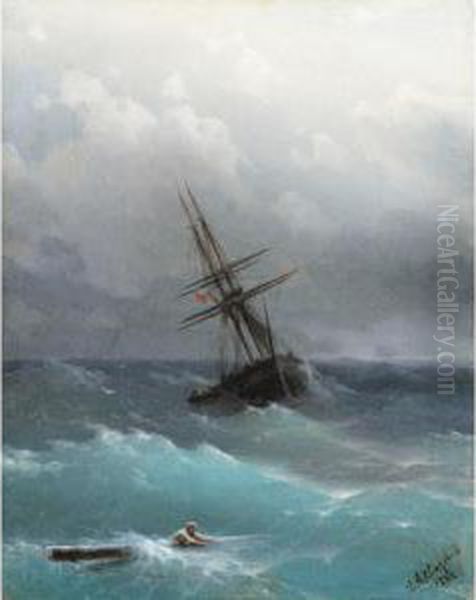 The Storm Oil Painting by Ivan Konstantinovich Aivazovsky