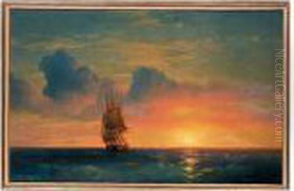 Marine Scene Oil Painting by Ivan Konstantinovich Aivazovsky