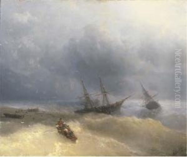 The Shipwreck Oil Painting by Ivan Konstantinovich Aivazovsky