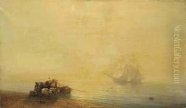 Seascape With Boat Oil Painting by Ivan Konstantinovich Aivazovsky