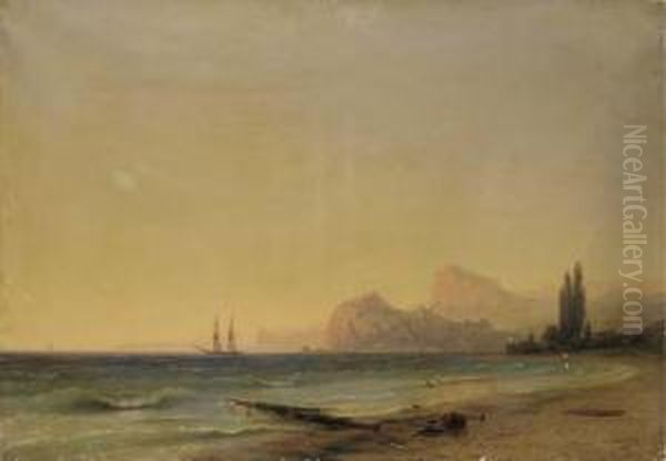 Italian Seascape Oil Painting by Ivan Konstantinovich Aivazovsky