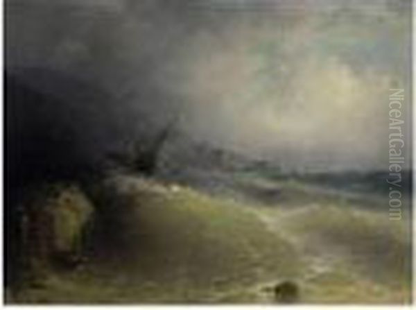 The Shipwreck Oil Painting by Ivan Konstantinovich Aivazovsky