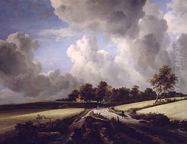 Wheat Fields ca 1670 Oil Painting by Jan van Goyen