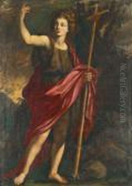 Johannes Doparen Oil Painting by Francesco Albani