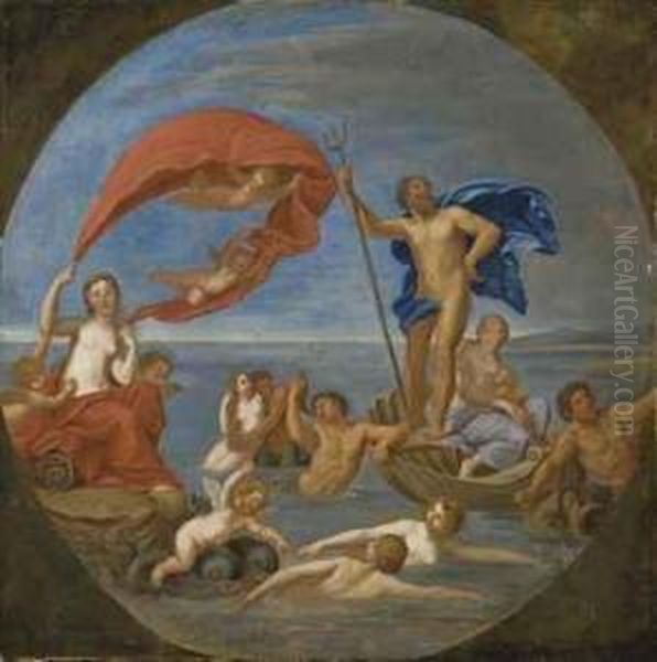 Le Triomphe De Neptune Oil Painting by Francesco Albani