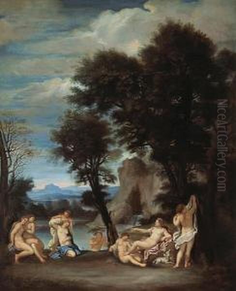 Diana And Callisto Oil Painting by Francesco Albani