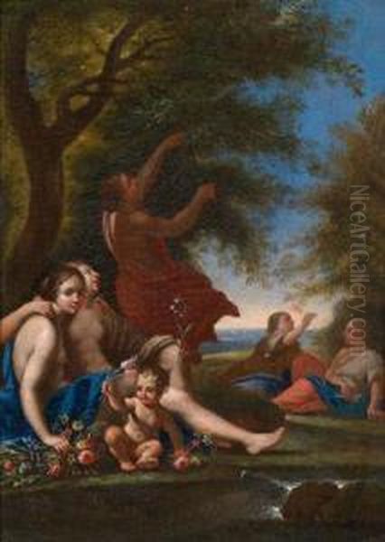 Allegorie Des Fruhlings Oil Painting by Francesco Albani