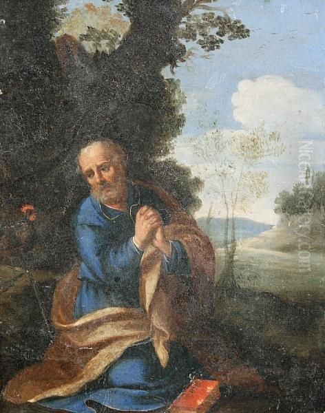 Saint Peter Oil Painting by Francesco Albani