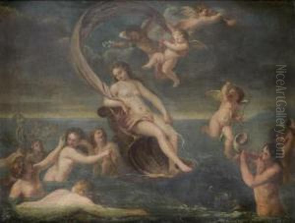 Le Triomphe D'amphitrite Oil Painting by Francesco Albani