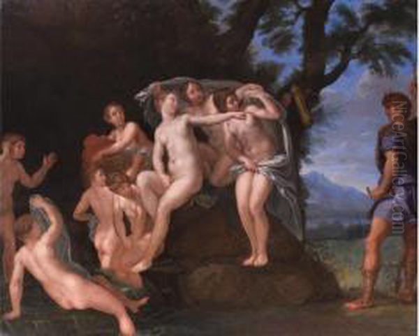 Diana Und Aktaion Oil Painting by Francesco Albani