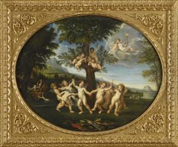 Puttenreigen. Oil Painting by Francesco Albani