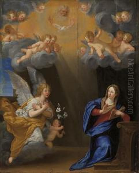 L'annonciation Oil Painting by Francesco Albani