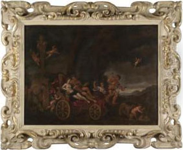 Bacchus And Ariadne Oil Painting by Francesco Albani