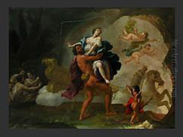 Raub Der Proserpina Oil Painting by Francesco Albani