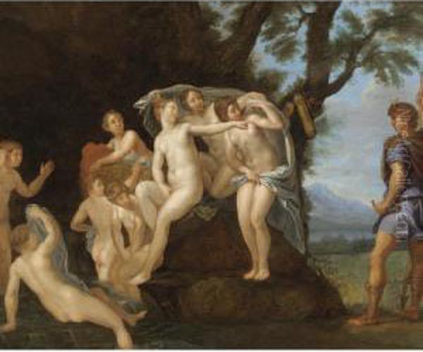 Diana And Actaeon Oil Painting by Francesco Albani