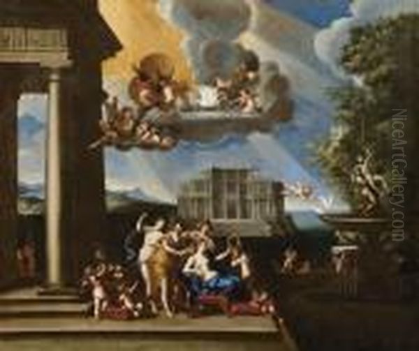 Toletta Di Venere Oil Painting by Francesco Albani