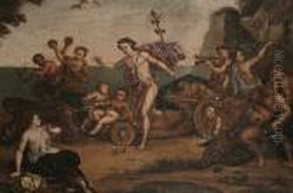 Bacchus And Ariadne Oil Painting by Francesco Albani