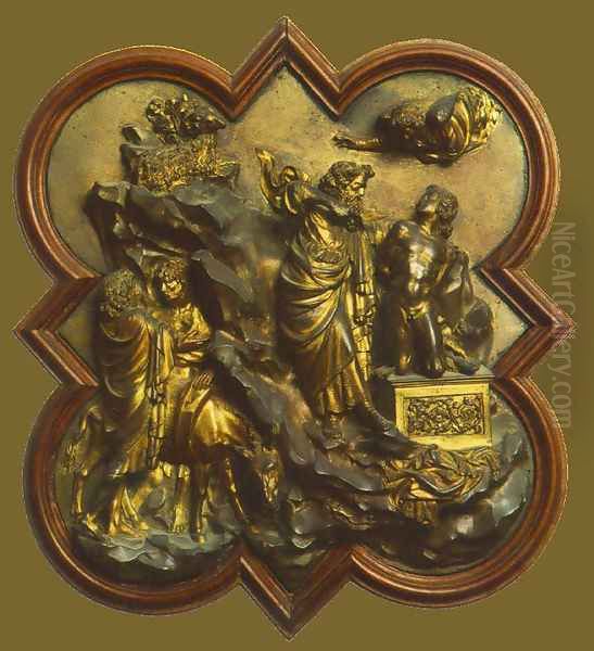 Sacrifice of Isaac Oil Painting by Lorenzo Ghiberti