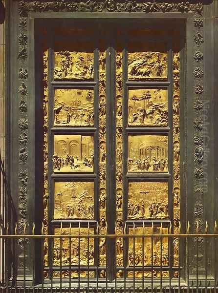 Eastern Door of the Baptistry Oil Painting by Lorenzo Ghiberti