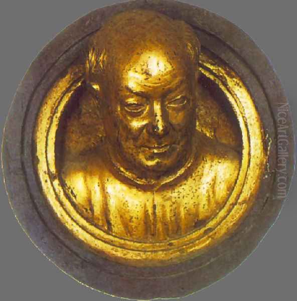 Self Portrait Oil Painting by Lorenzo Ghiberti