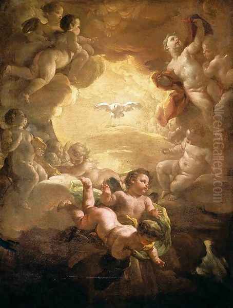 The Holy Spirit 1750s Oil Painting by Corrado Giaquinto