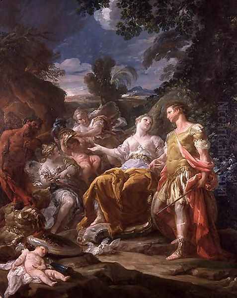 Venus Presenting Arms to Aeneas Oil Painting by Corrado Giaquinto