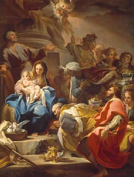 The Adoration of the Magi Oil Painting by Corrado Giaquinto