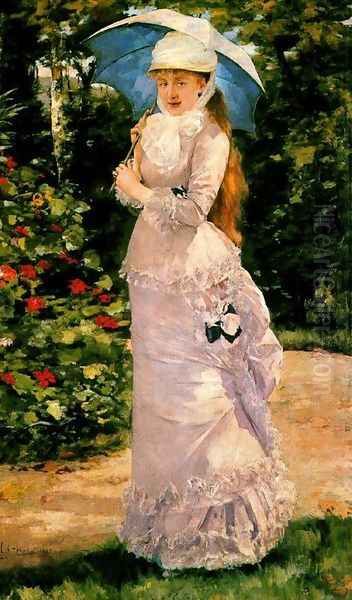 Madame Valtesse de la Bigne Oil Painting by Henri Gervex