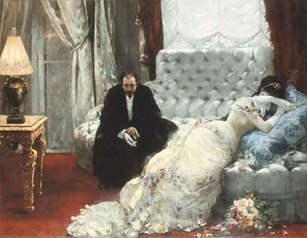 Retour de bal Oil Painting by Henri Gervex